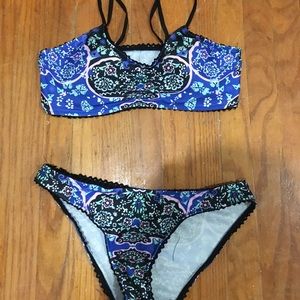 Cute floral bikini set
